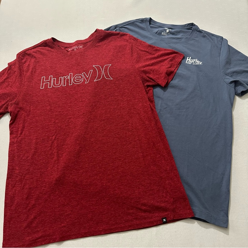 Hurley T Shirt Bundle 2 Tees L Surf Club Graphic